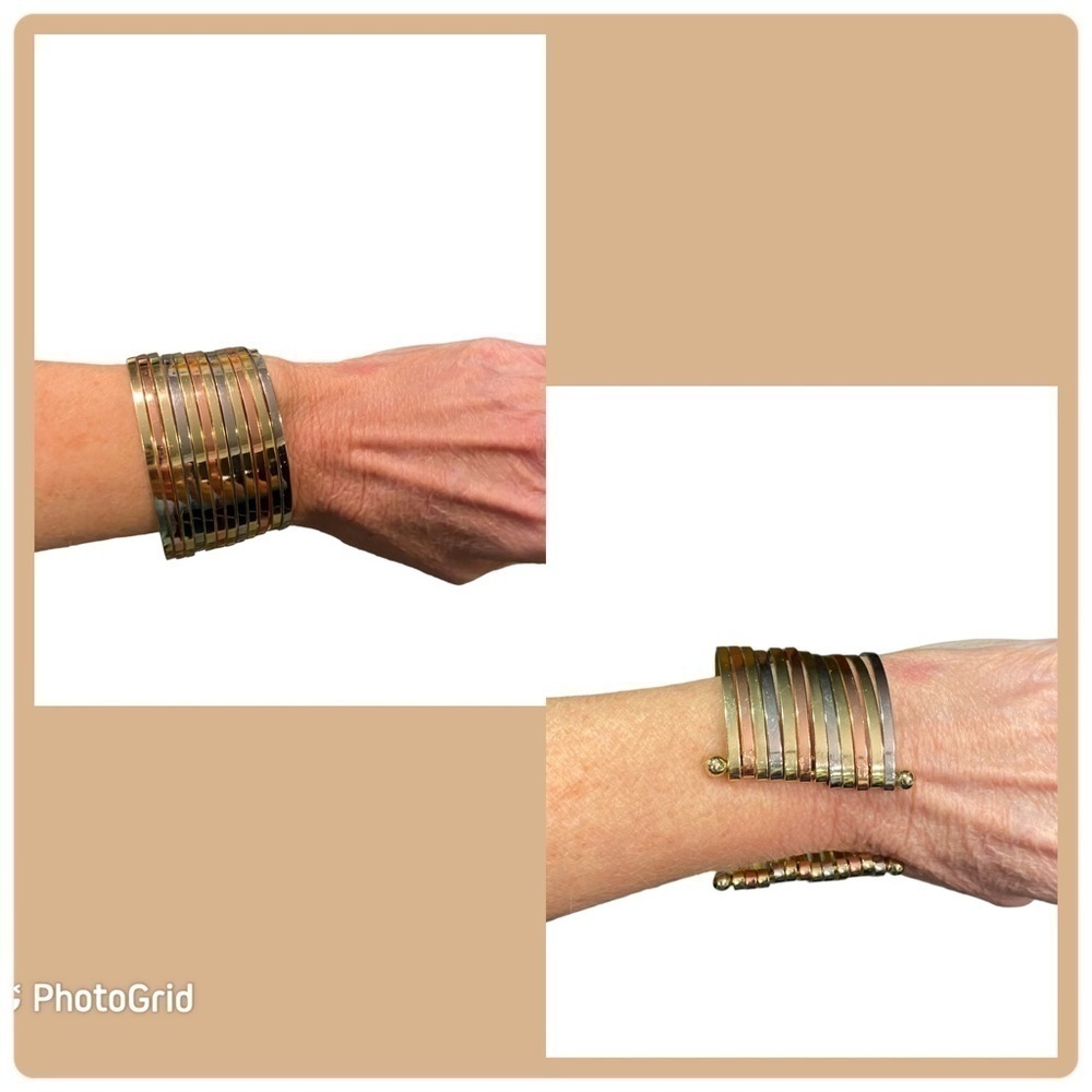 Tri-colored Cuff Bracelet - Picture 3 of 8